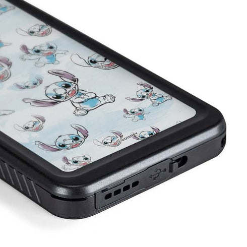 Disney Lilo and Stitch Pattern Galaxy S24 Plus Waterproof Case